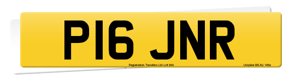 Registration number P16 JNR